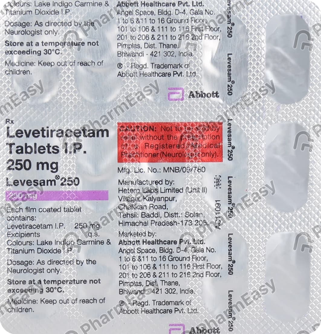 LEVESAM 250MG TAB