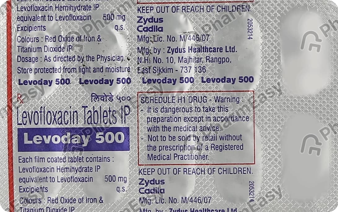 LEVODAY 500 TAB 10`s