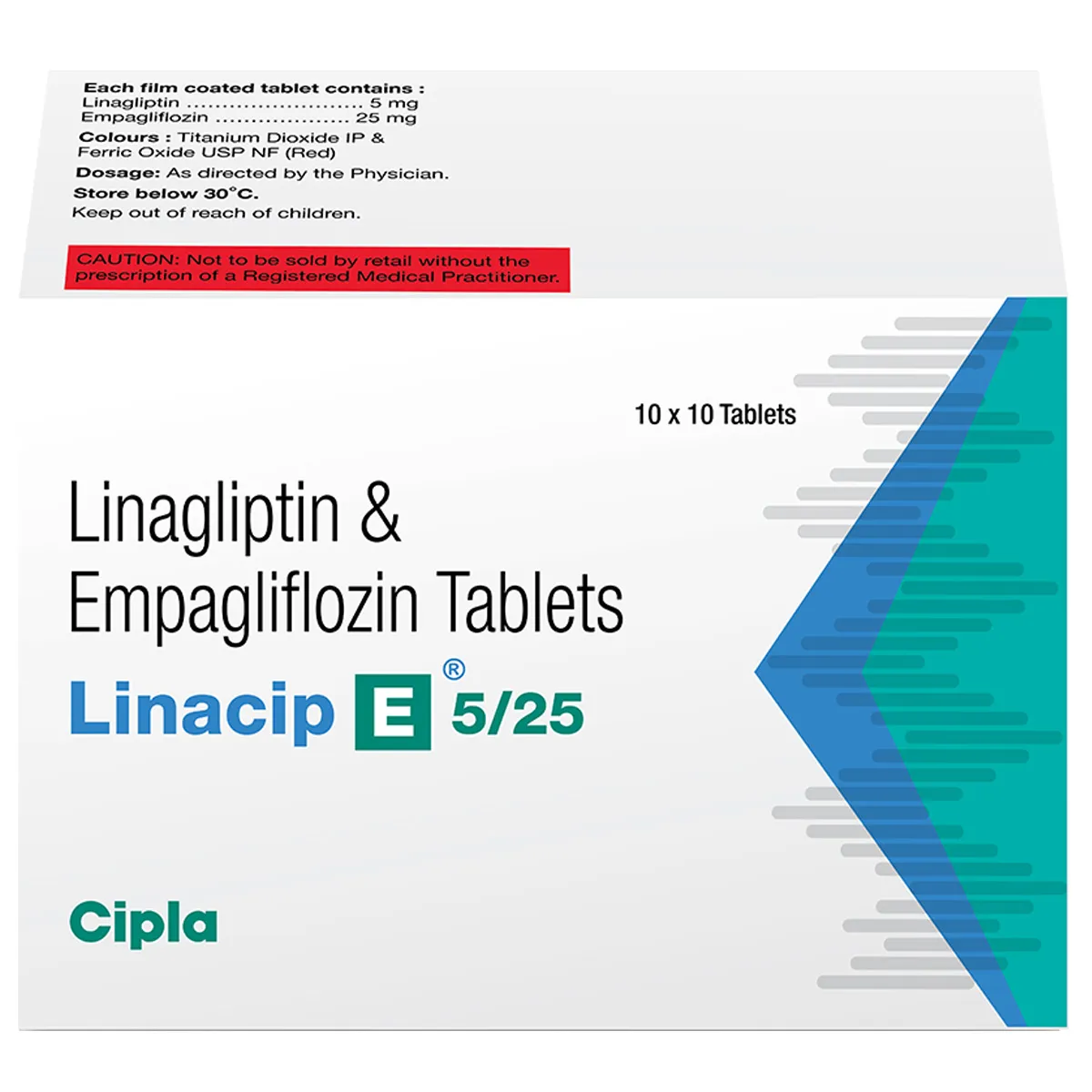 LINACIP E 5/25MG TAB