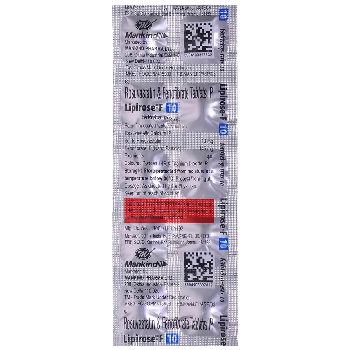 LIPIROSE-F 10 TAB