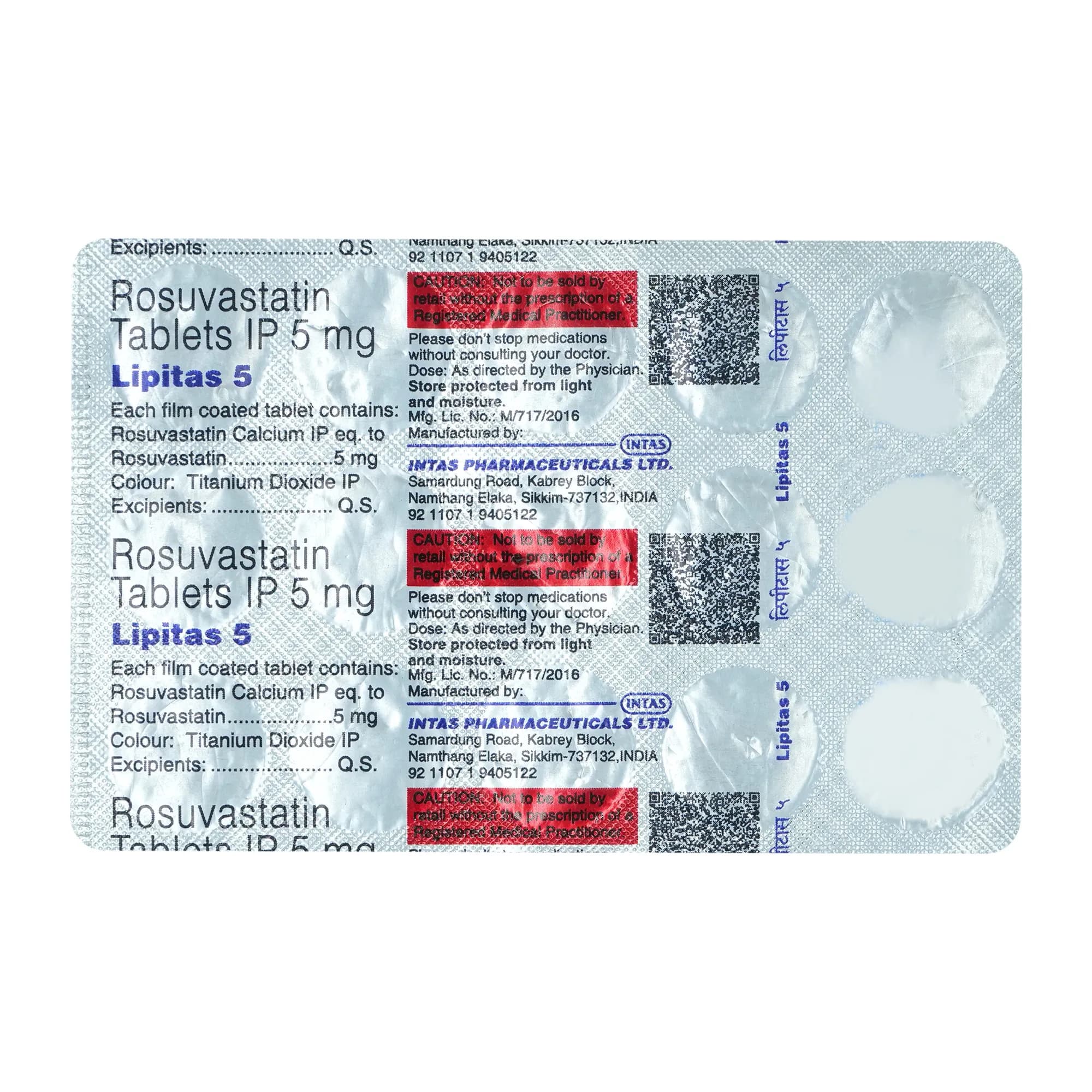 LIPITAS 5 TAB 15`S