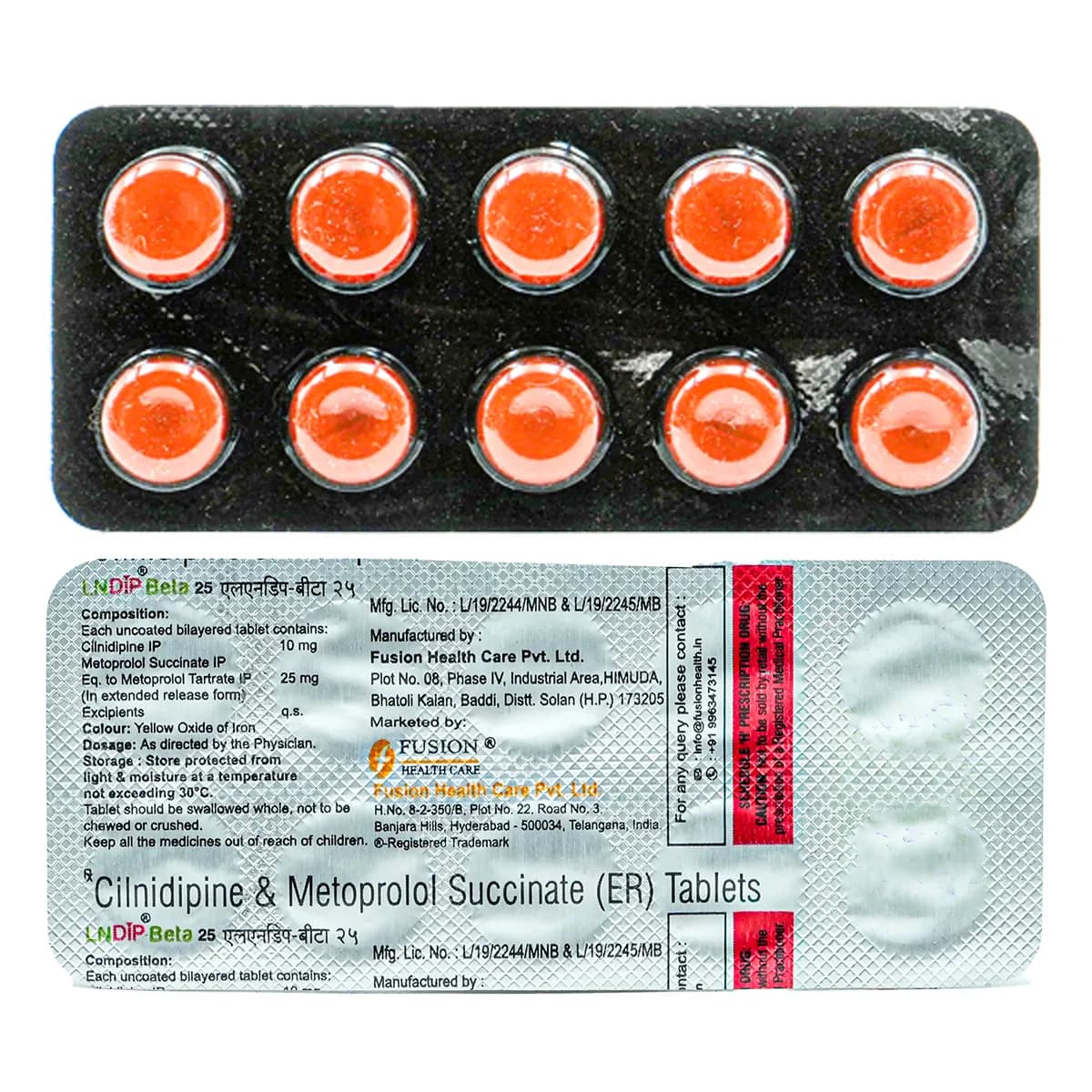 LNDIP BETA 25MG TAB 10`S