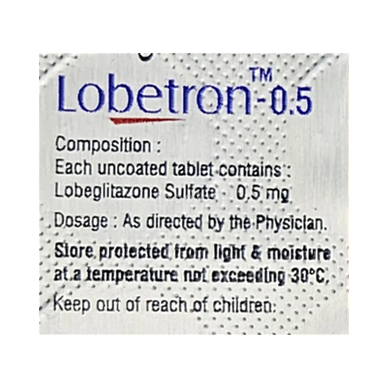 LOBETRON 0.5MG TAB