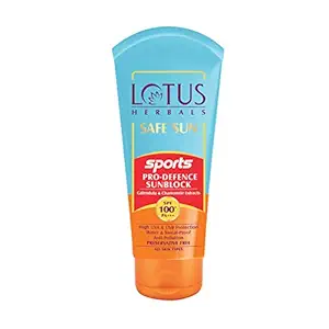 Lotus Herbals Safe Sun SPF 100+ Sports Pro-Defence Sunblock