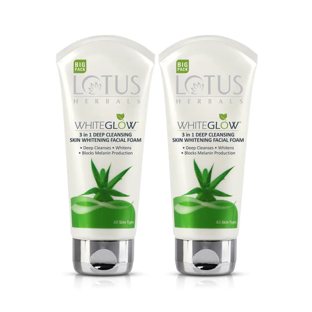 Lotus Whiteglow 3 In 1 Deep Cleansing Facial Foam - All Skin Type