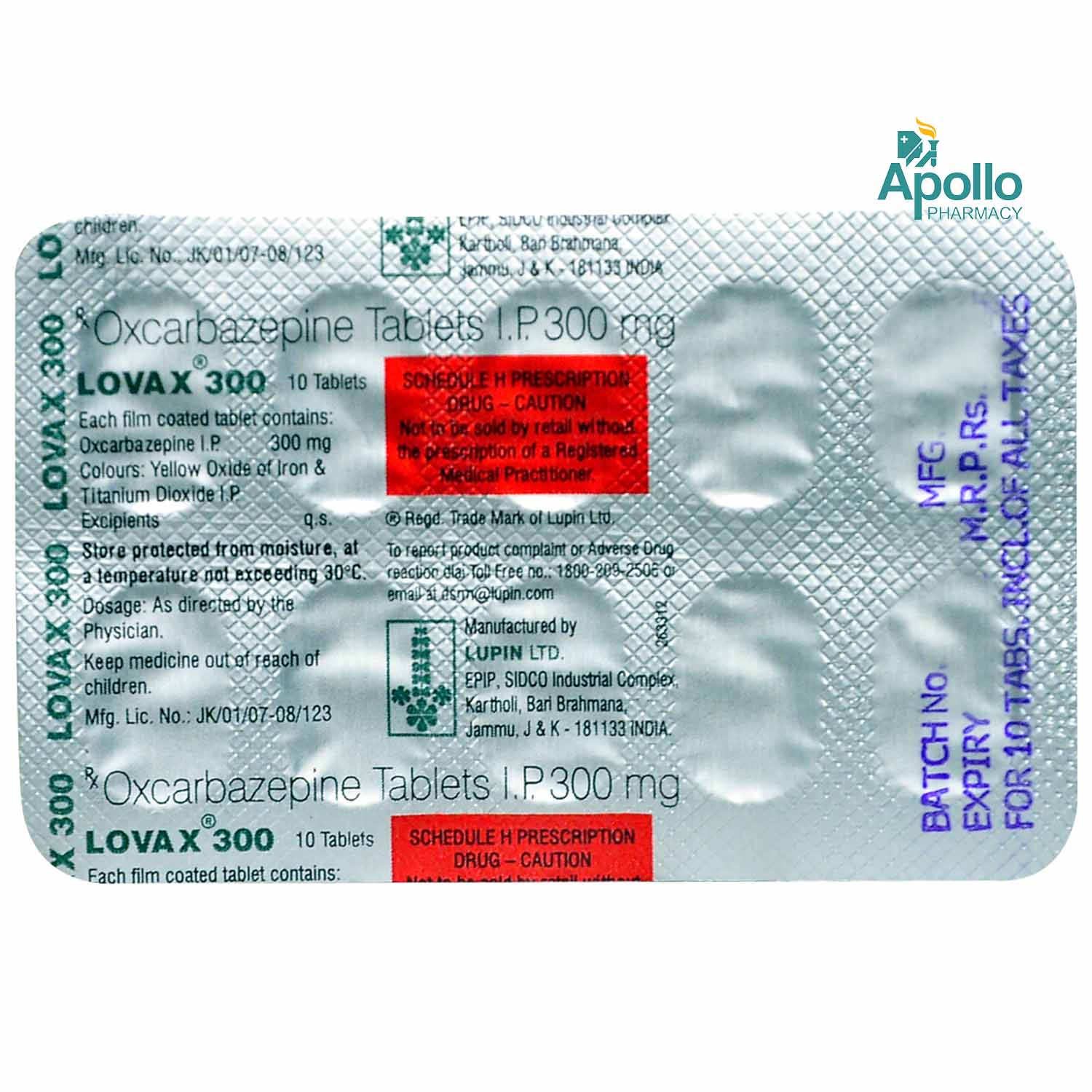 LOVAX OD 300MG 10`S