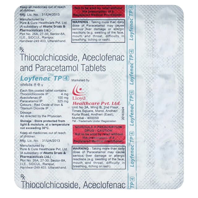 LOYFENAC T 4MG TAB