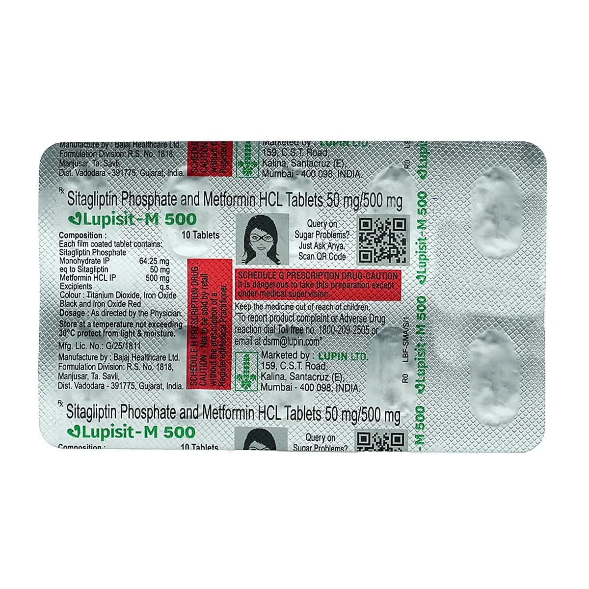 LUPISIT-GM 1/500MG TAB