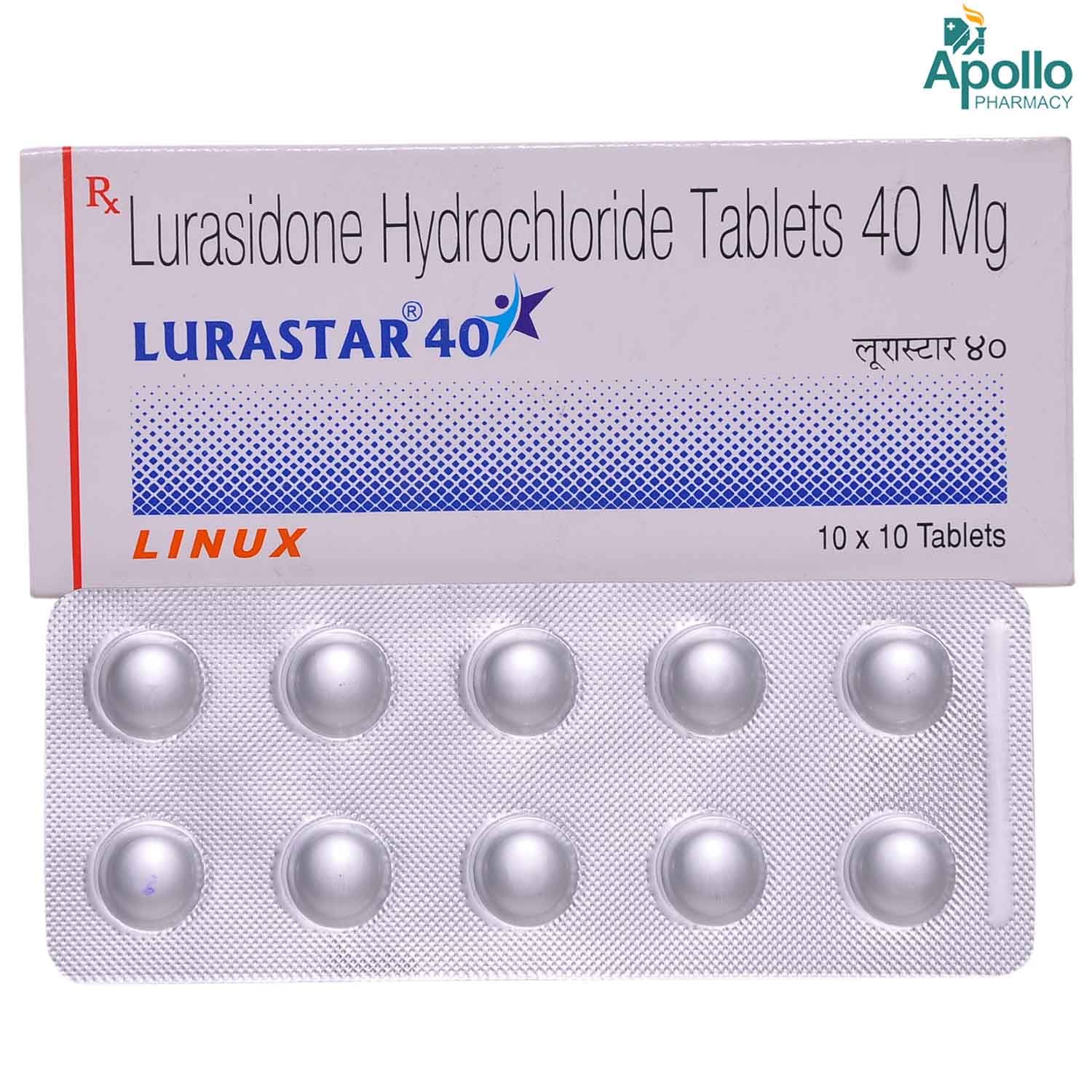 LURASTAR 40MG TAB