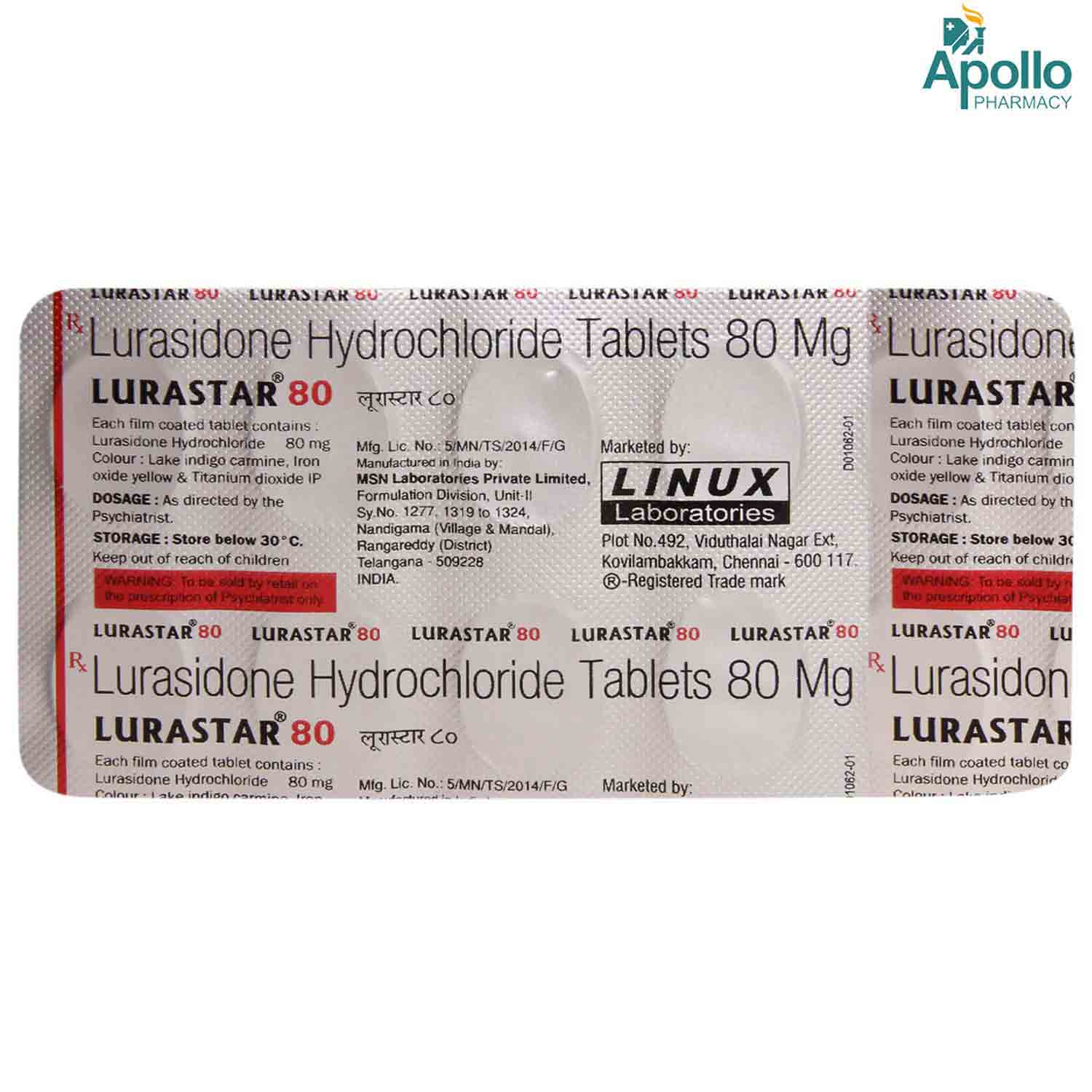 LURASTAR 80MG