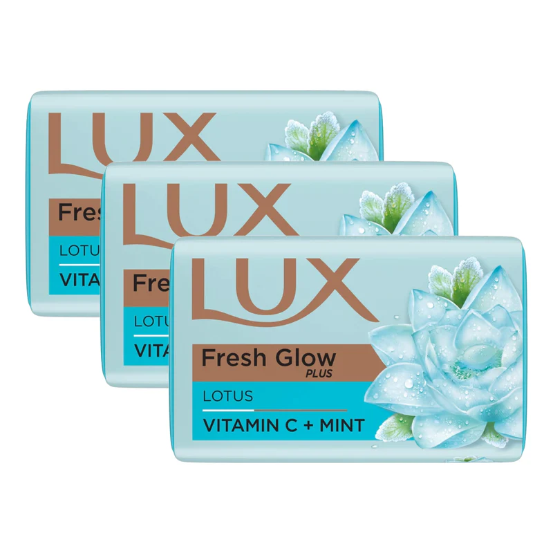 Lux Fresh Glow Plus Lotus Vitamin C Plus Mint Soap