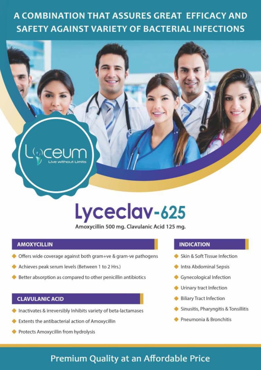 LYCECLAV 625 TAB