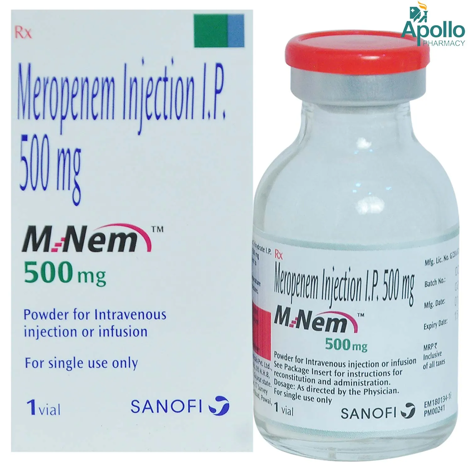 M-NEM 500MG INJ
