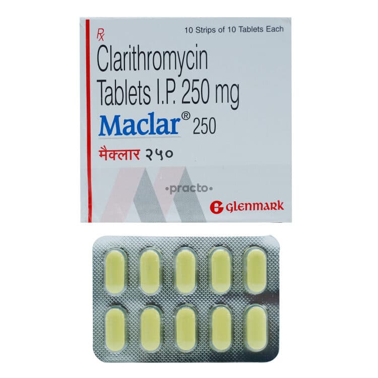 MACLAR 250MG 10`s