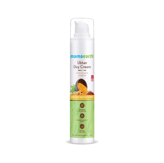 Mamaearth Ubtan Day Cream SPF 30 With Turmeric & Saffron