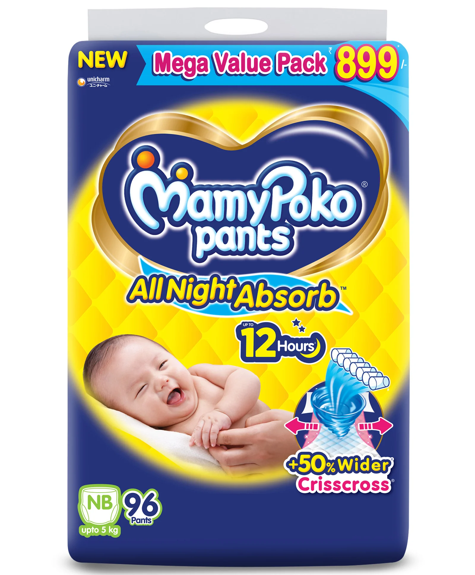 Mamypoko All Night Absorb Pants NB