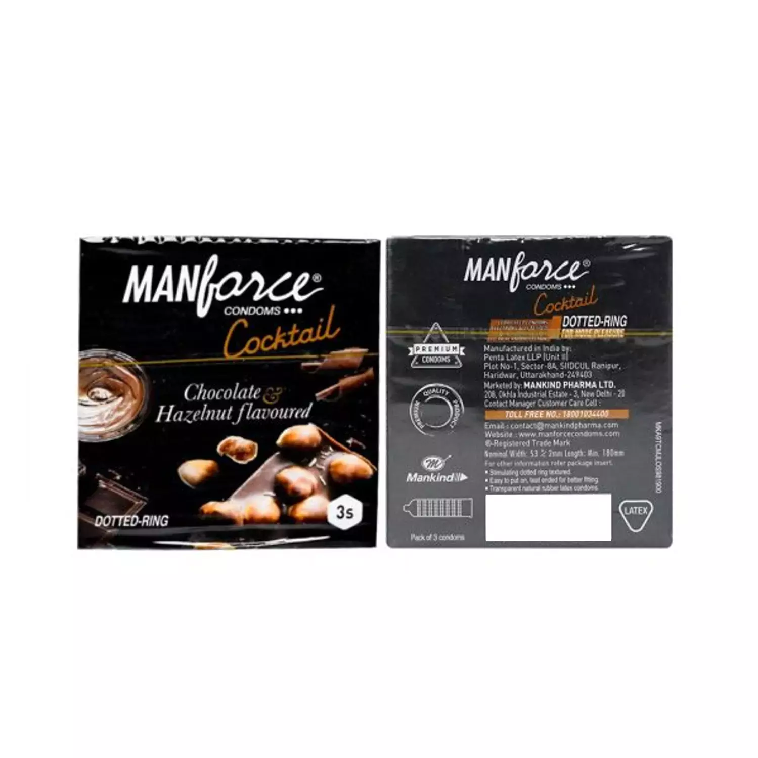 MAN CONDOM CHO+HAZELNUT 3`S