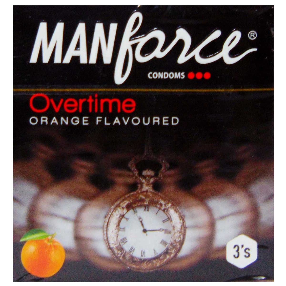 MAN CONDOM ORANGE OVERTIME 3`S