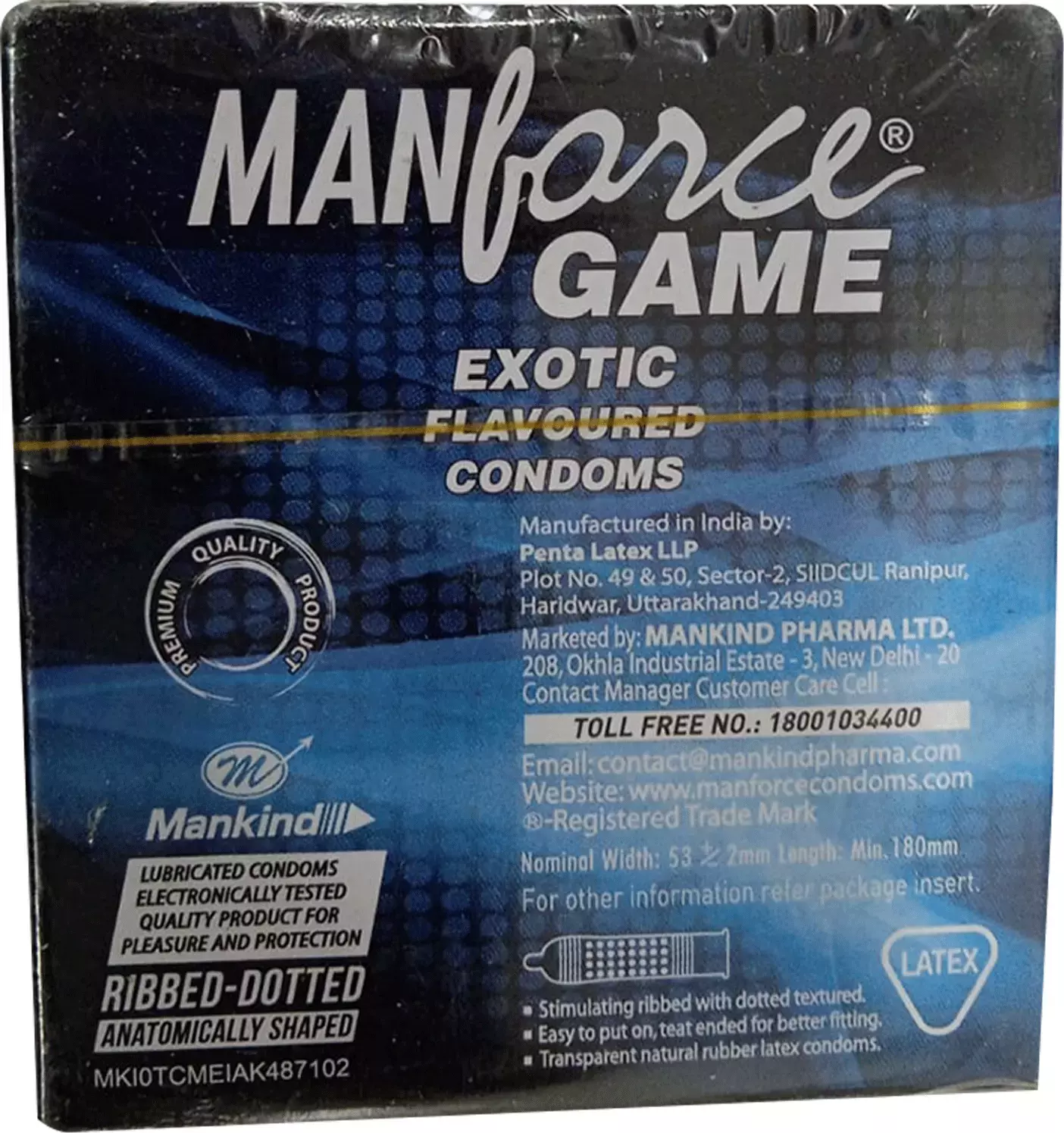MANFORCE GAME CONDOMS 3`S