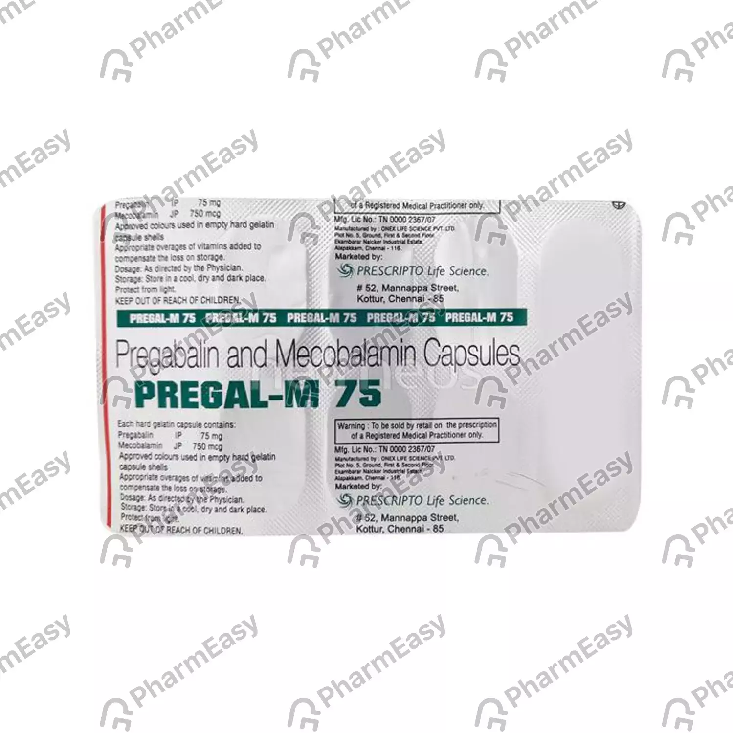 MC PREGAL 75MG CAP 10`S