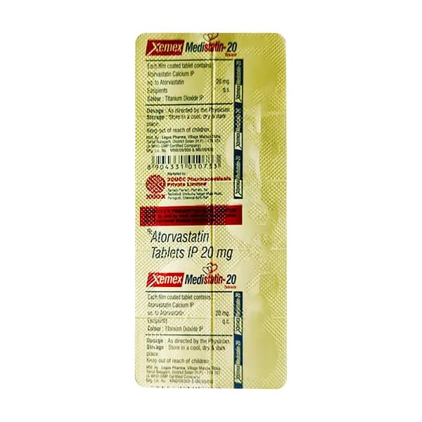 MEDISTATIN 20MG TAB 10`S