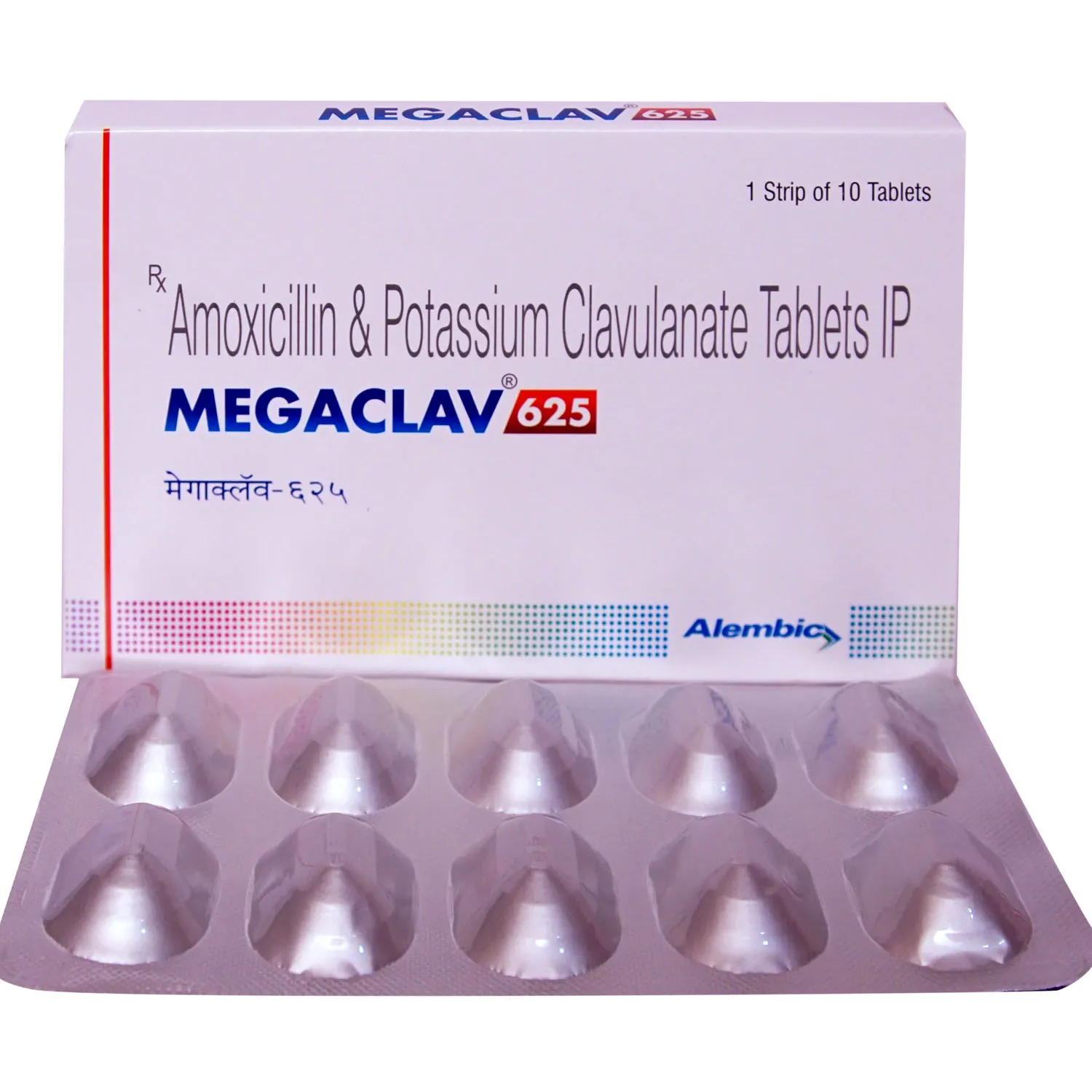 MEGACLAV 625MG TAB 10`S