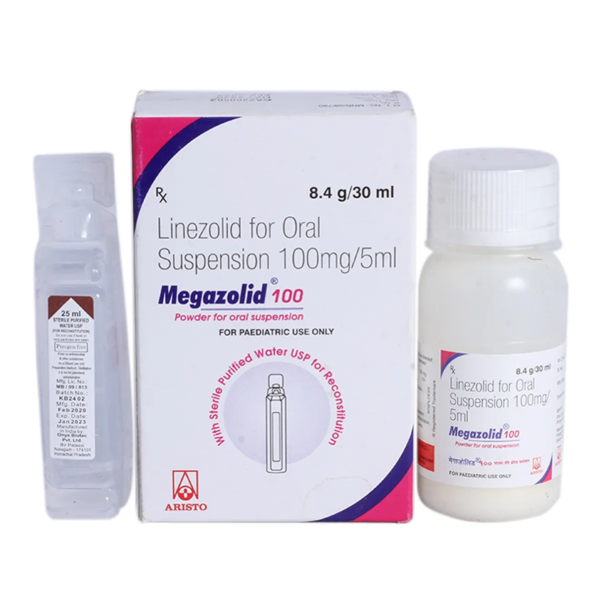 MEGAZOLID 100MG SUSP