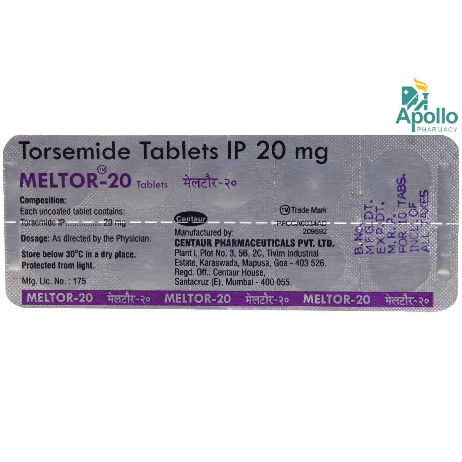 MELTOR 20MG TAB