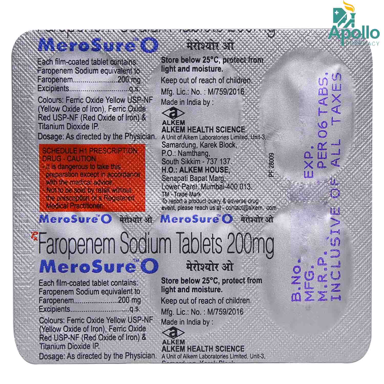 MEROSURE O TAB