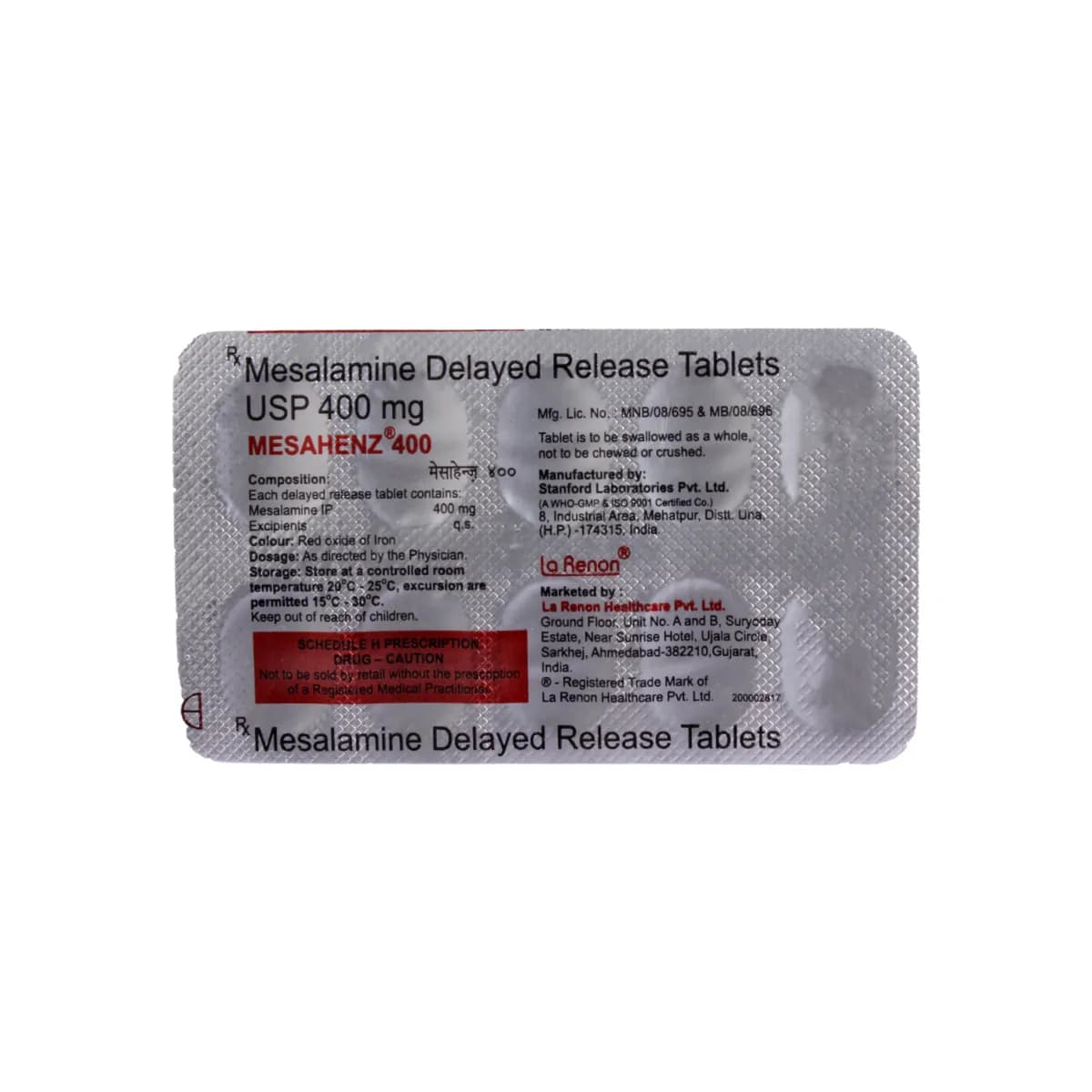 MESAHENZ 400MG TAB