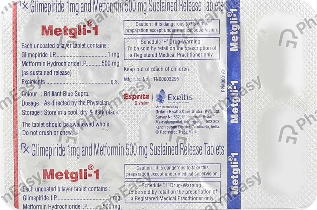 METGLI 1MG 10`S