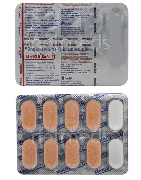 METGLI FORTE 2MG TAB