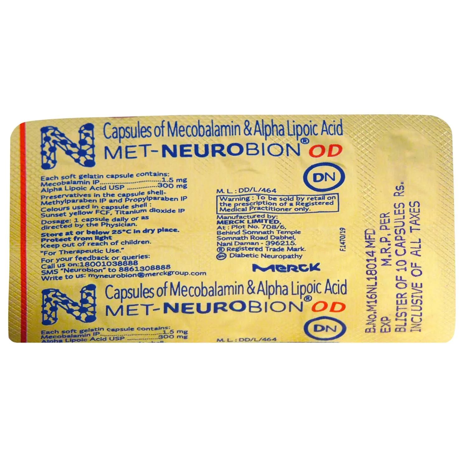 METNEUROBION OD CA 10`S