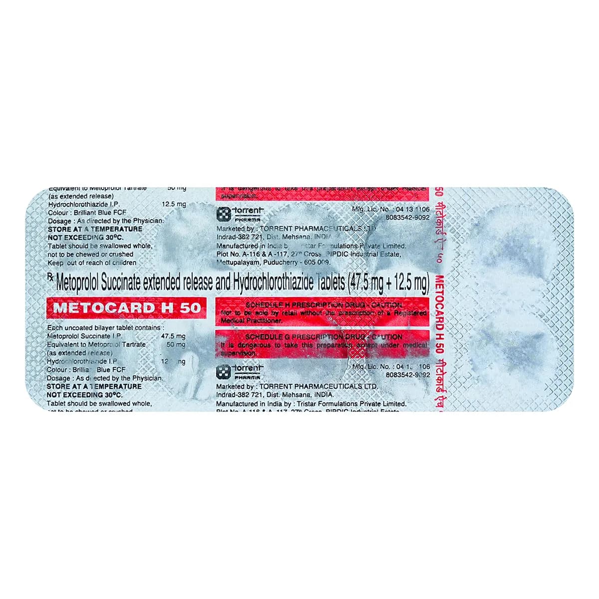 METOCARD H 50 10`S