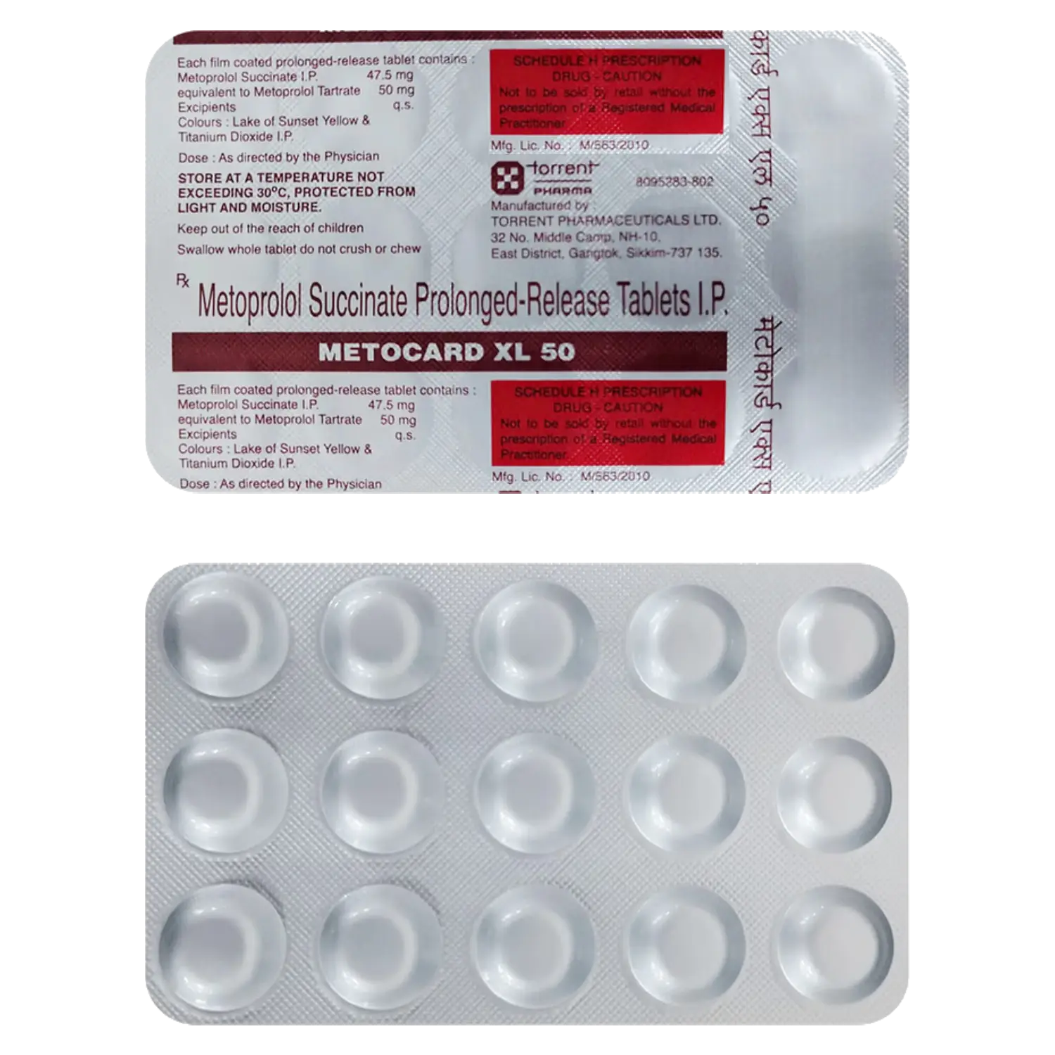 METOCARD XL 50MG TAB