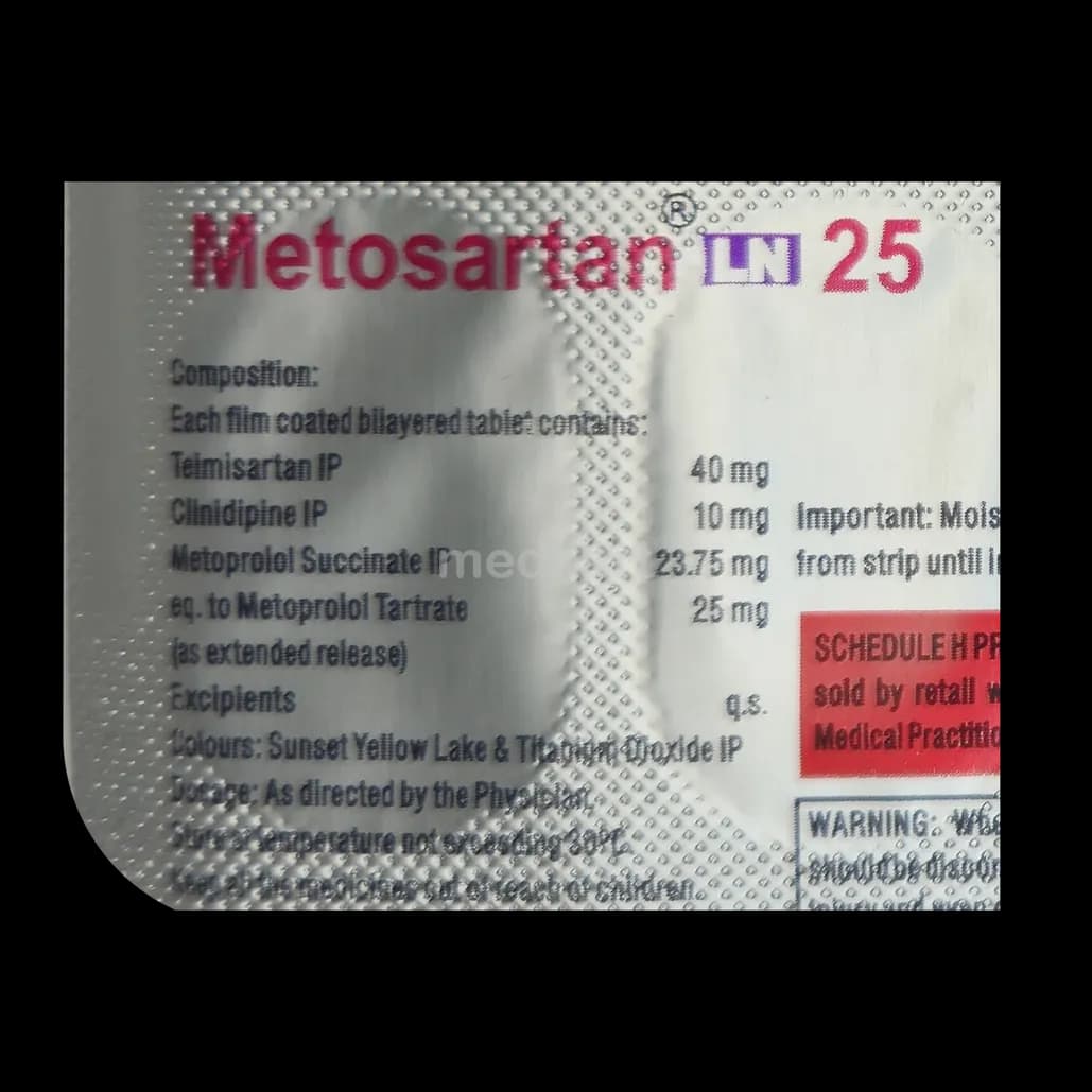 METOSARTAN LN 25MG TAB