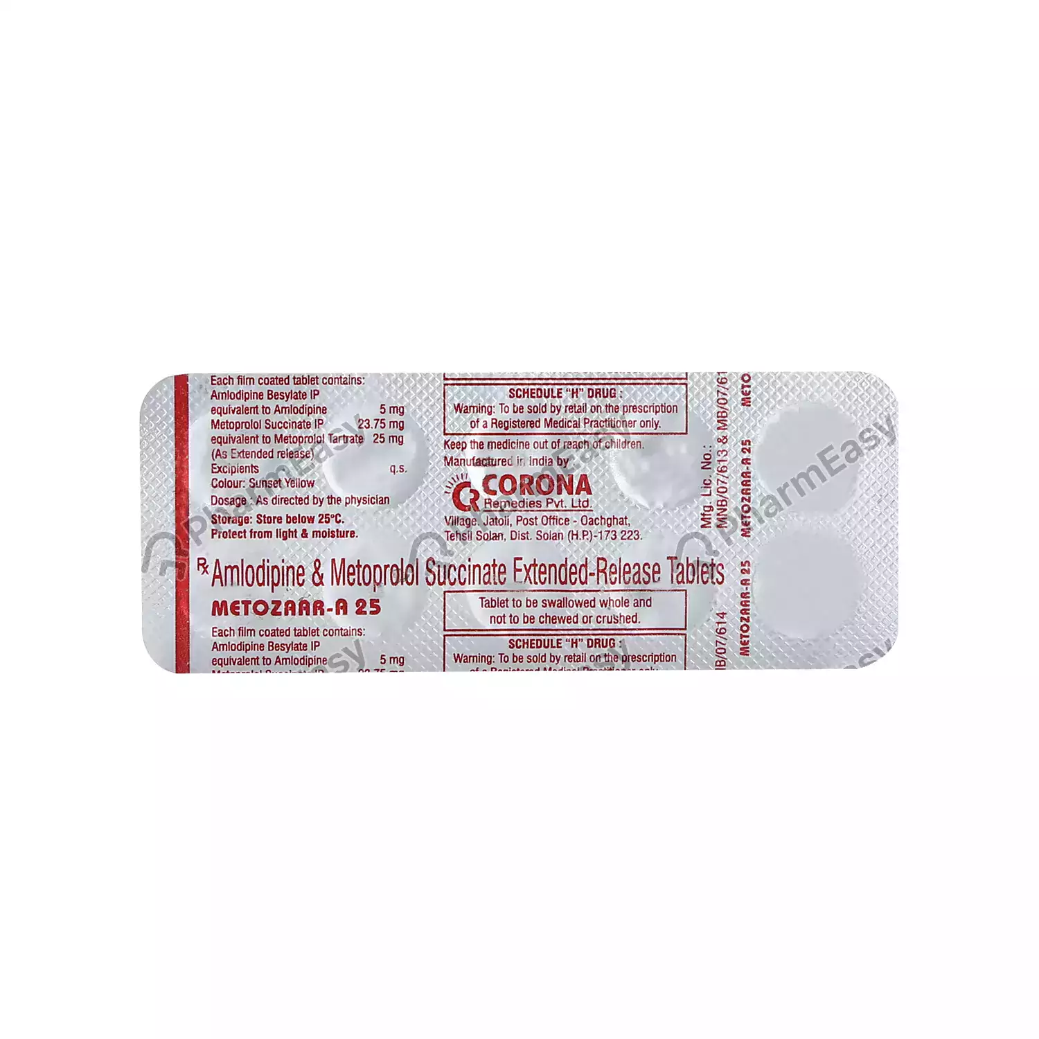 METOZAAR A 25MG TAB
