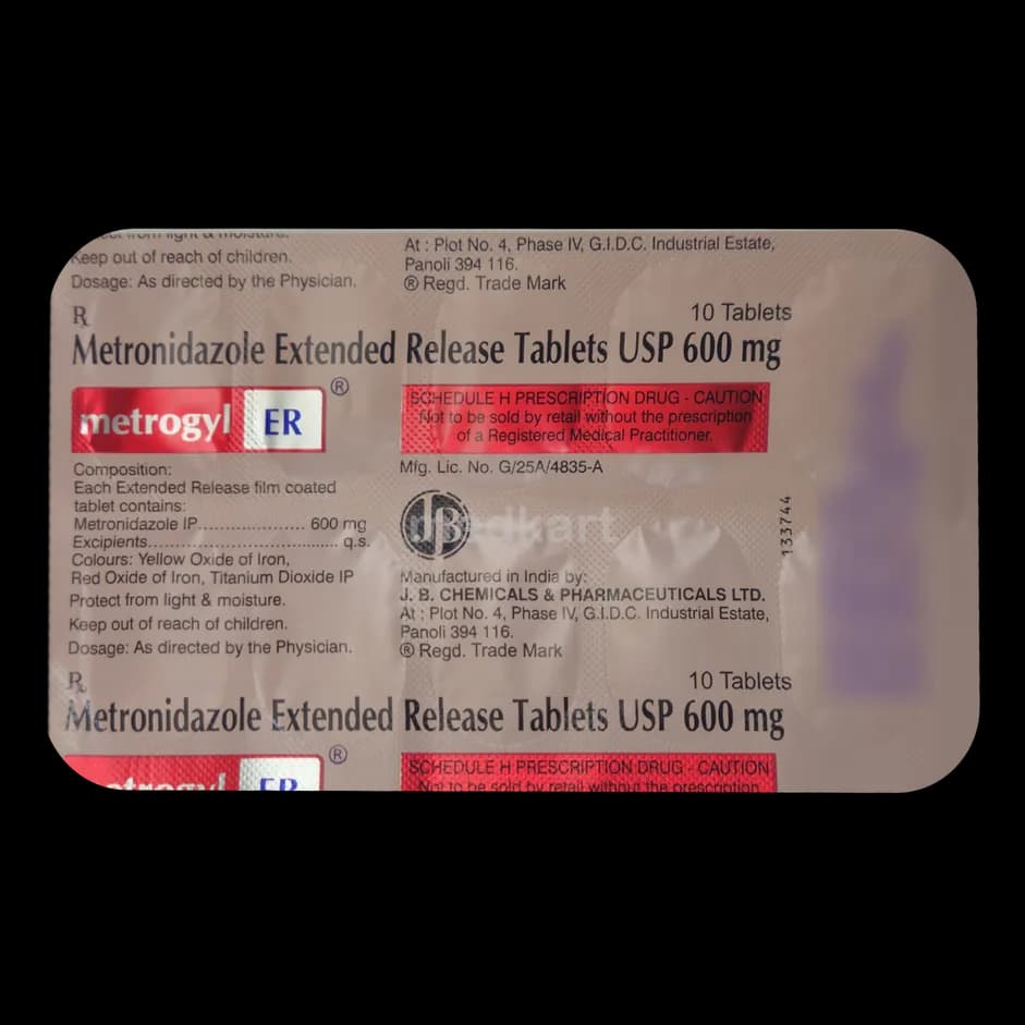 METROGYL ER 600MG TAB