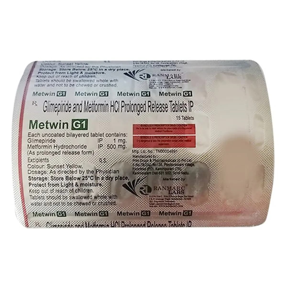 METWIN G 1MG TAB