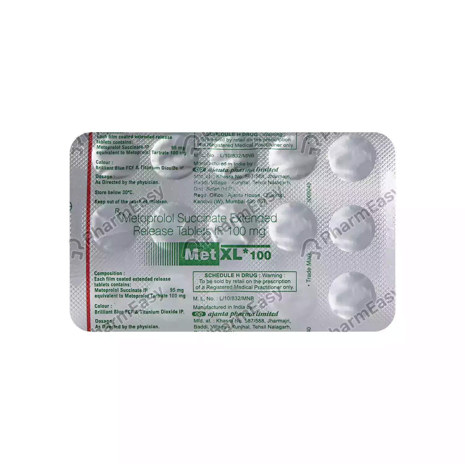 METXL 100MG TAB
