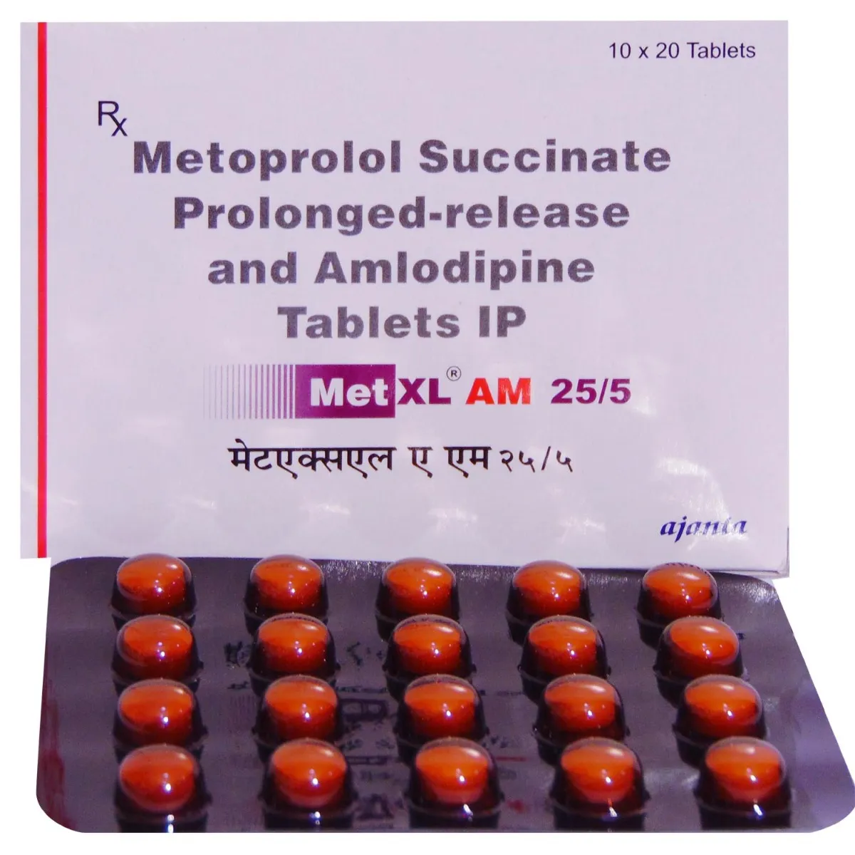 METXL AM 25/5MG TAB