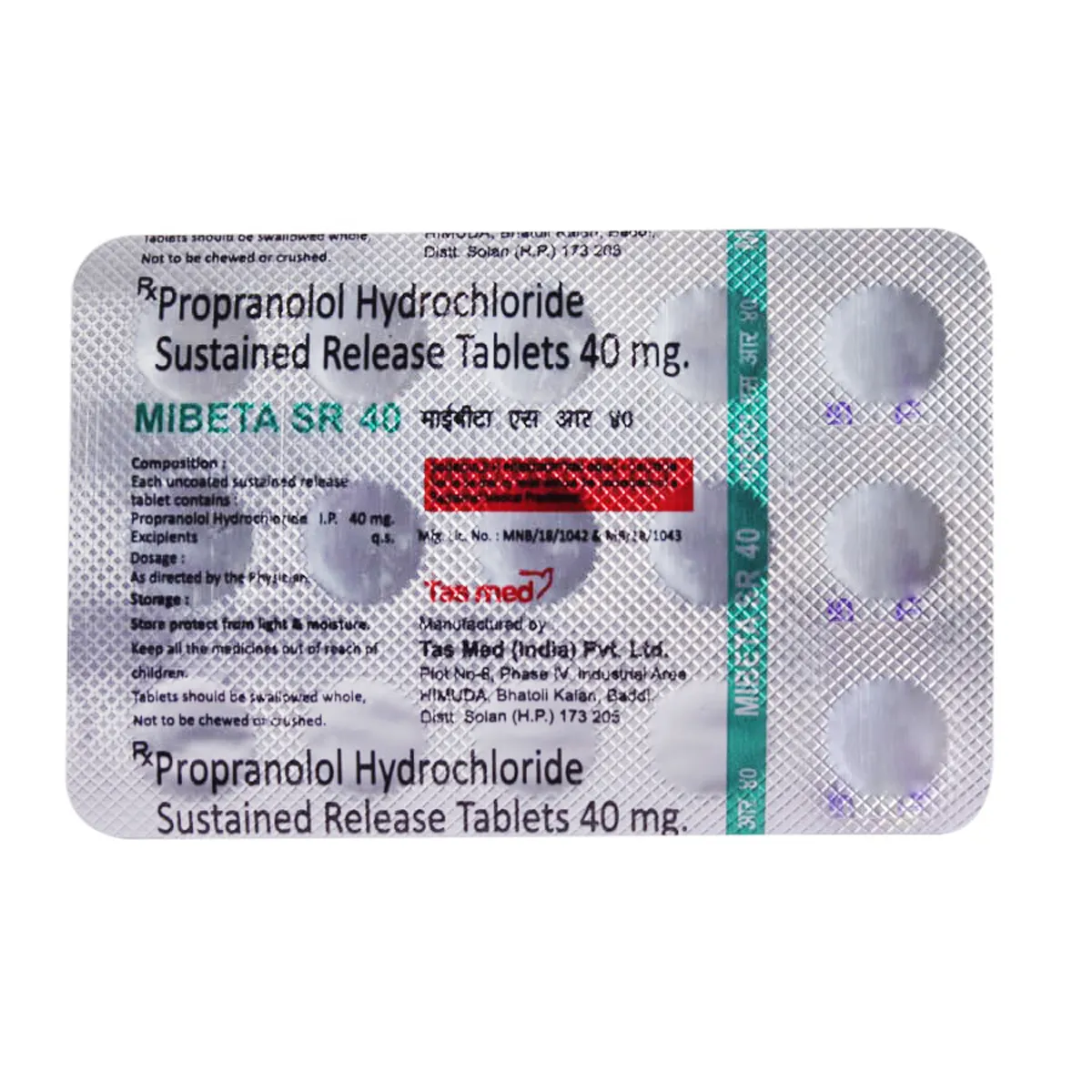 MIBETA SR 40MG TAB