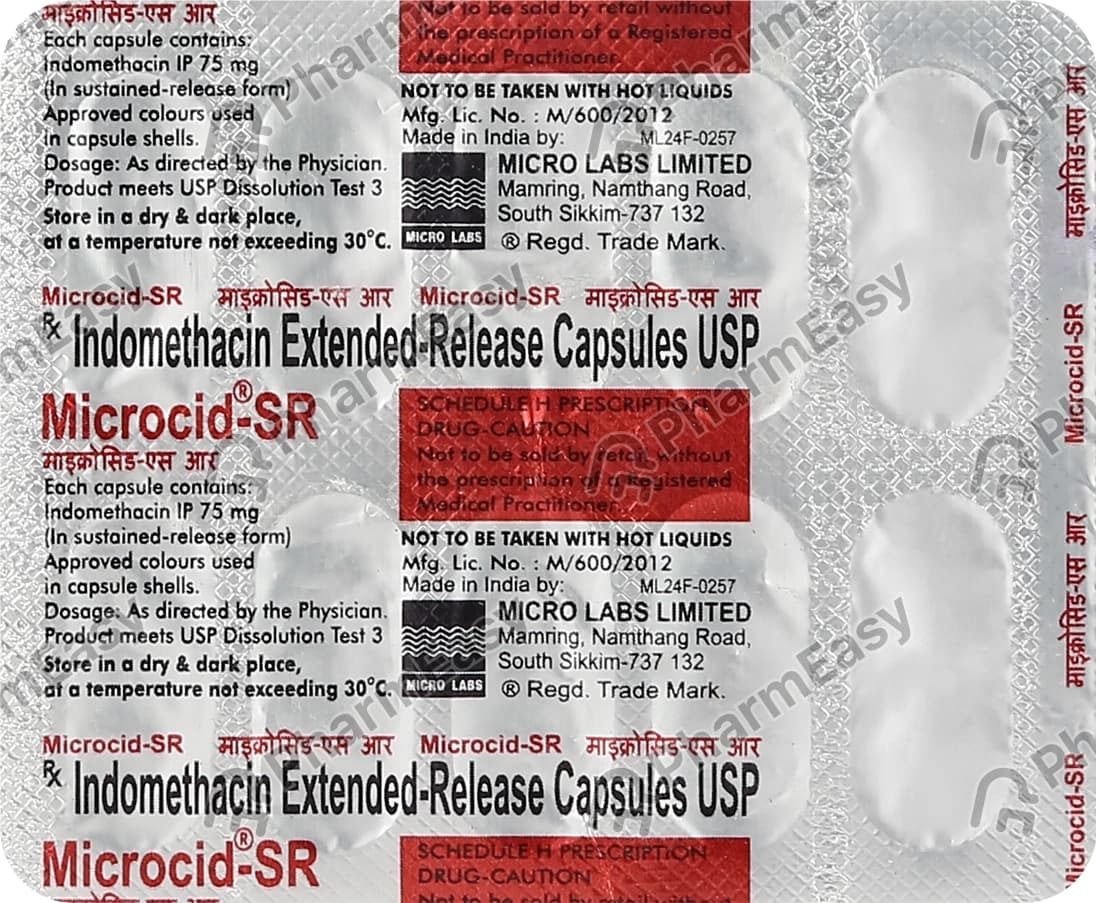 MICROCID-SR 75 CAP 10`S