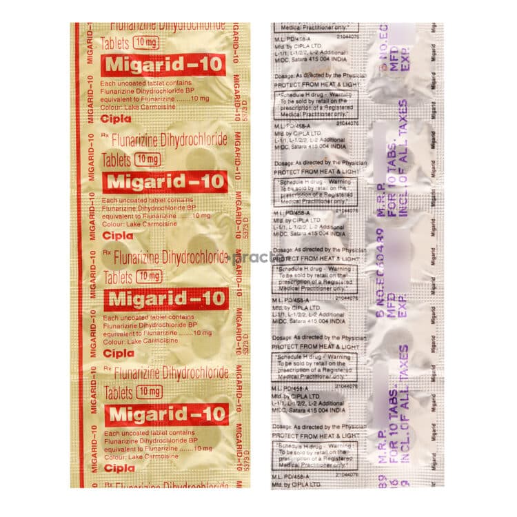 MIGARID 10MG TAB