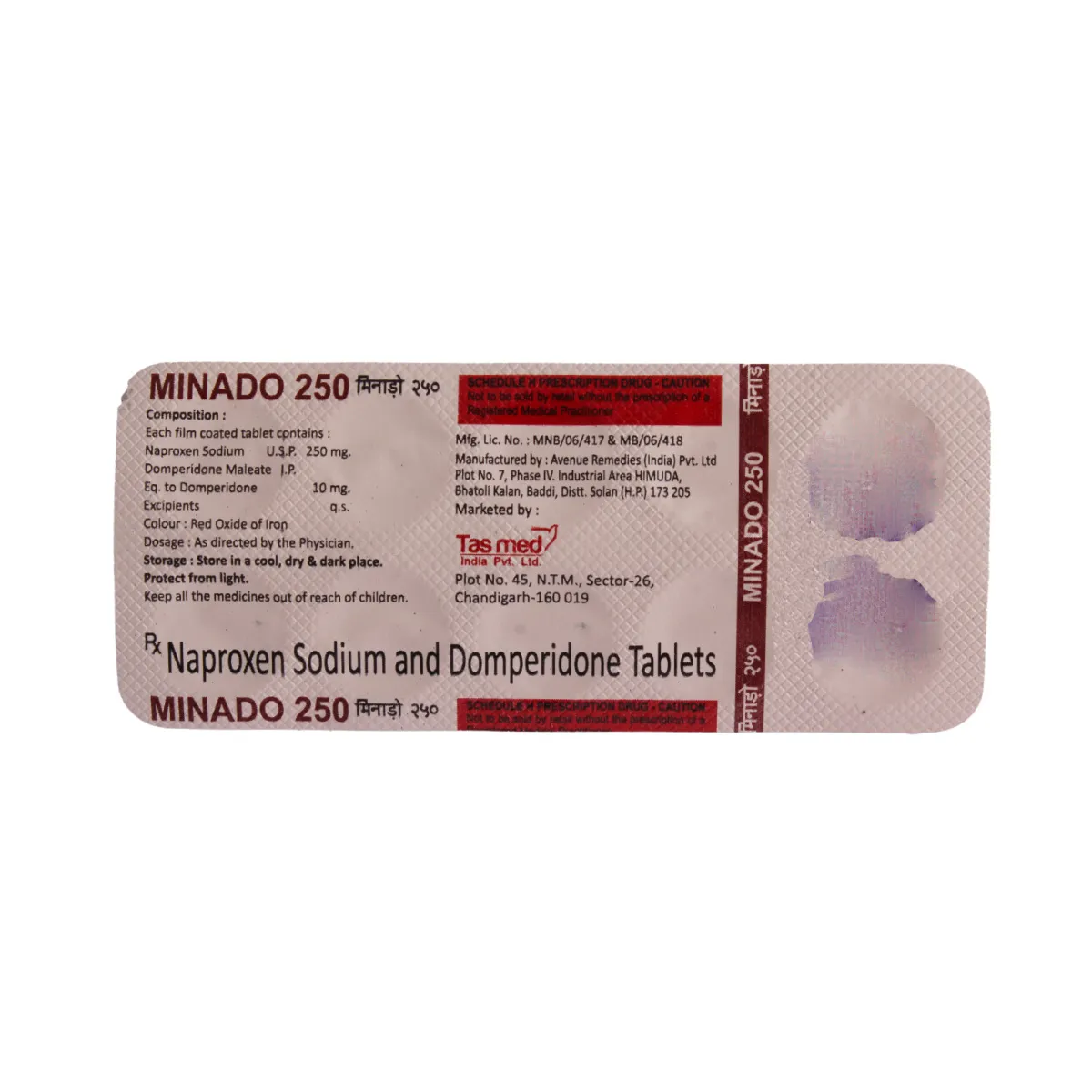 MINADO 250MG TAB