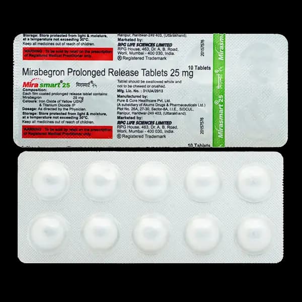 MIRASMART S 25 MG TAB