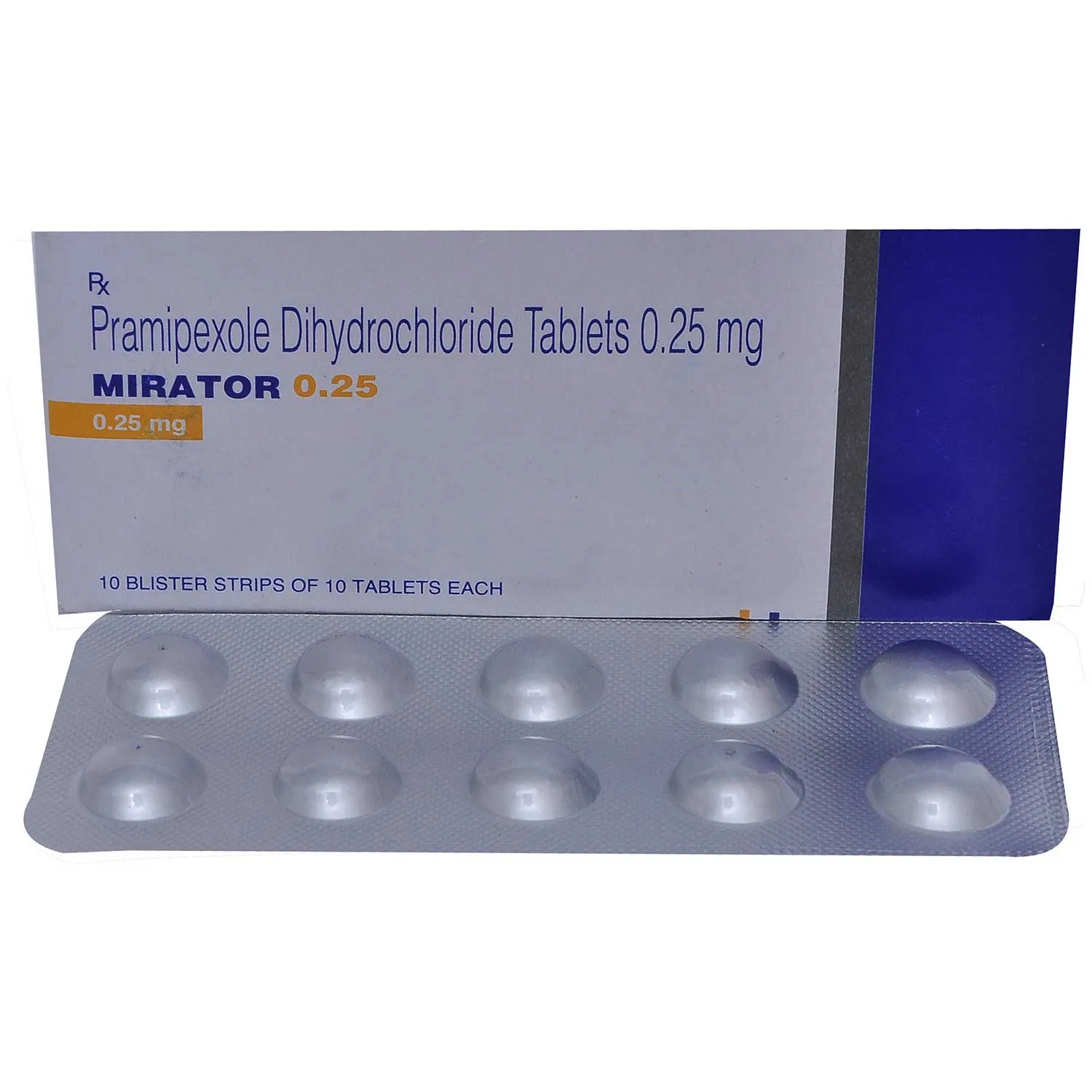 MIRATOR 0.25MG TAB