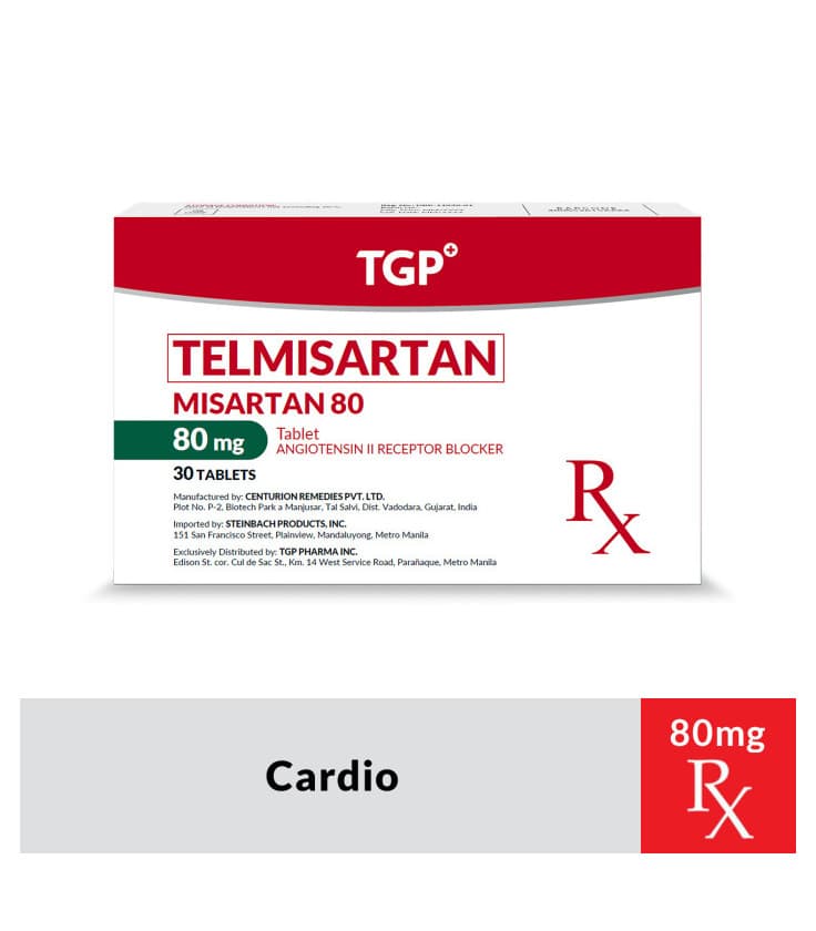 MISARTAN 80MG TAB 10`S