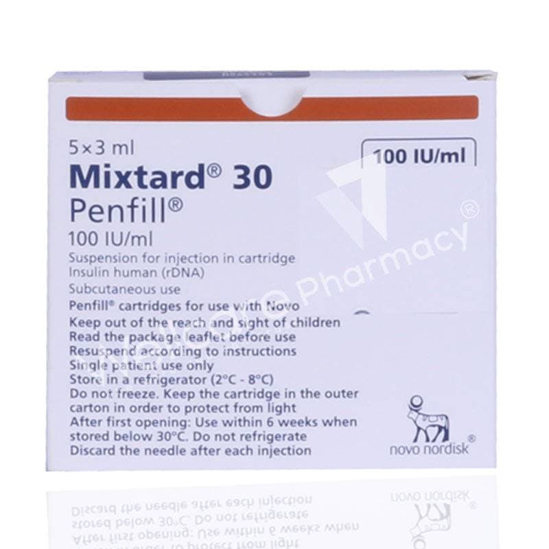 MIXTARD 30HM PENFI 5X3ML