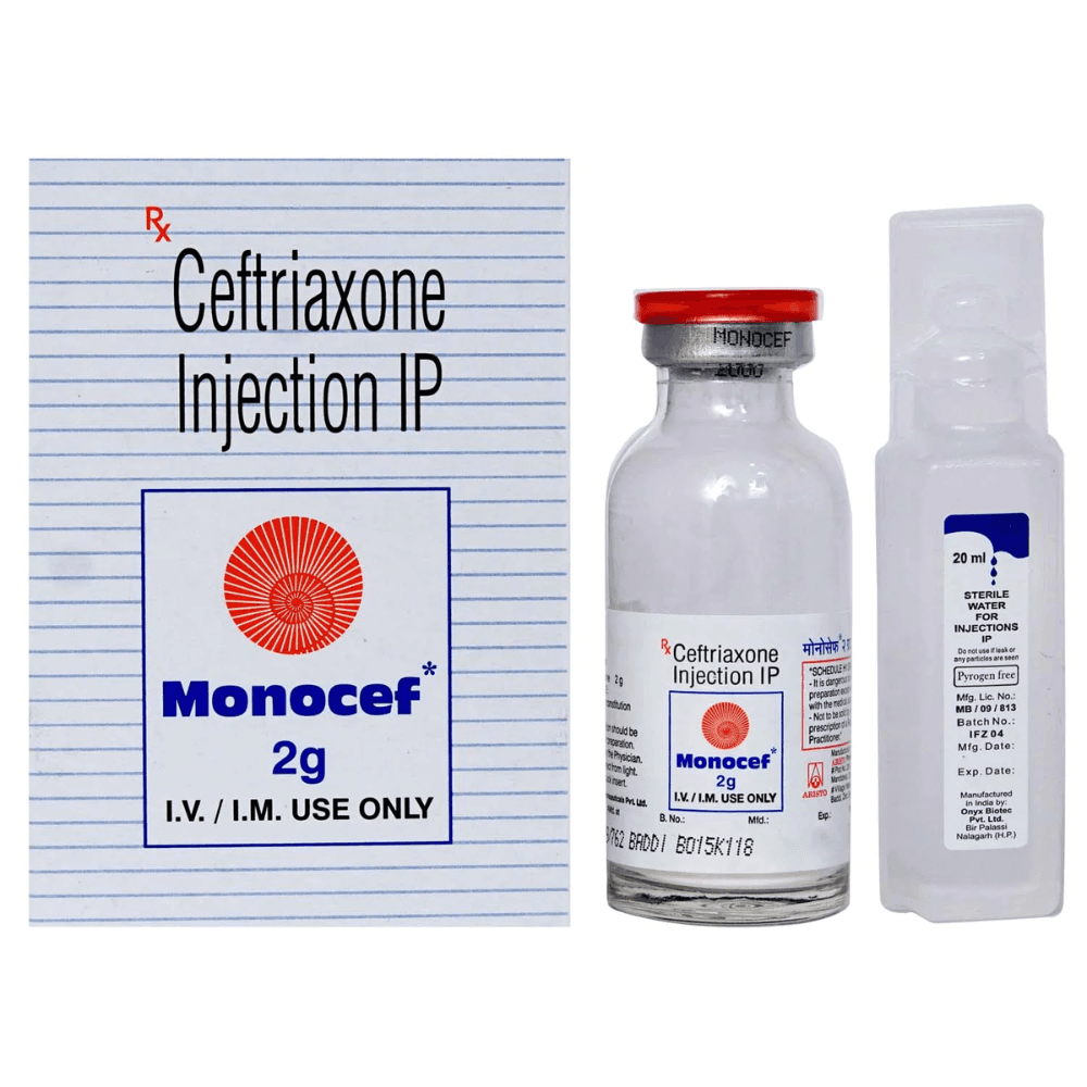 MONOCEF INJ 2GM VIAL